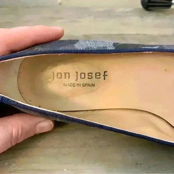 Anthropologie Jon Josef Gatsby Camo Print Pointed Toe Loafer Size 7M - Picture 7 of 7